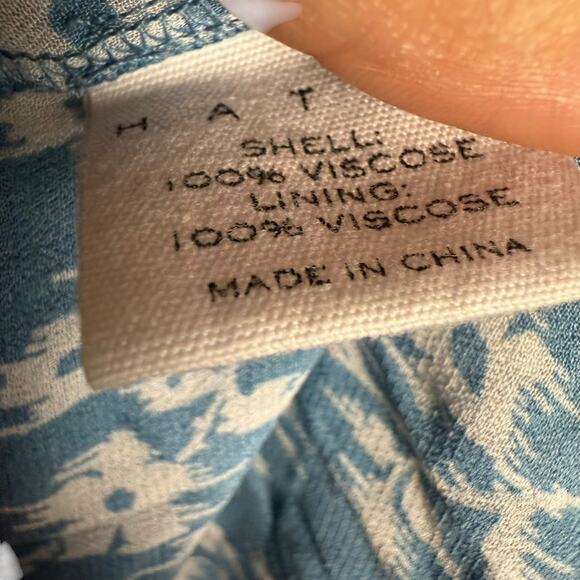 Hatch The Cosette Blue Floral Print Smocked Square Neck Maternity Midi Dress M - Picture 12 of 12